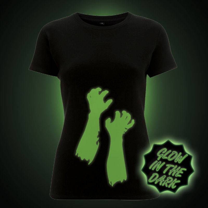 Glühen Im Dunklen T-Shirt. Zombie Arms | Frauen Ausgestattet Glühen Im Dunklen T-Shirt. Zombie Arms | Frauen Ausgestattet von GlowClothing