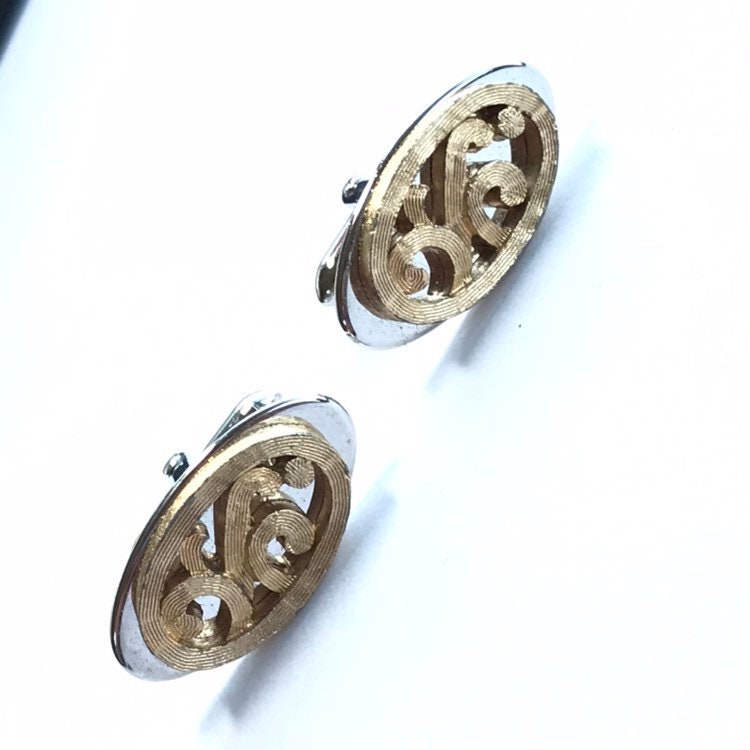 Manschettenknöpfe Gold Silber von GlowingEmpire