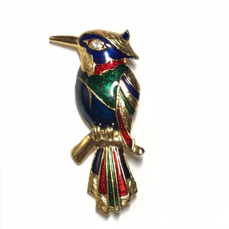 Vintage Vogel Brosche von GlowingEmpire