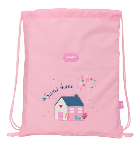 Glowlab KIDS SWEET HOME – Flacher Junior-Rucksack, recycelbarer Stoff, Rucksack, ideal für Kinder unterschiedlichen Alters, bequem und vielseitig, Qualität und Widerstandsfähigkeit, 26 x 1 x 34 cm, von Glowlab