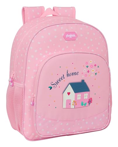 Glowlab KIDS SWEET HOME Junior Rucksack, anpassbarer Trolley, recycelbarer Stoff, ideal für Kinder unterschiedlichen Alters, bequem und vielseitig, Qualität und Stärke, 32 x 12 x 38 cm, Rosa, Rosa, von Glowlab