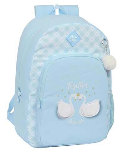 Glowlab M876 Magic Flow Schulrucksack, anpassbar an den Wagen, ideal für Kinder unterschiedlichen Alters, bequem und vielseitig, Qualität und Stärke, Beige Unisex Kinder, hellblau, Estándar, Casual von Glowlab