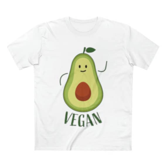 T-Shirt Shirt Mann Vegan Cleanfood Food Avocado von GlrKreationen
