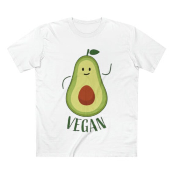 T-Shirt Shirt Mann Vegan Cleanfood Food Avocado von GlrKreationen