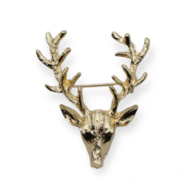 Brosche, Anstecker Hirsch "Gold" Brosche, Anstecker Hirsch "Gold" von GlubbalDE