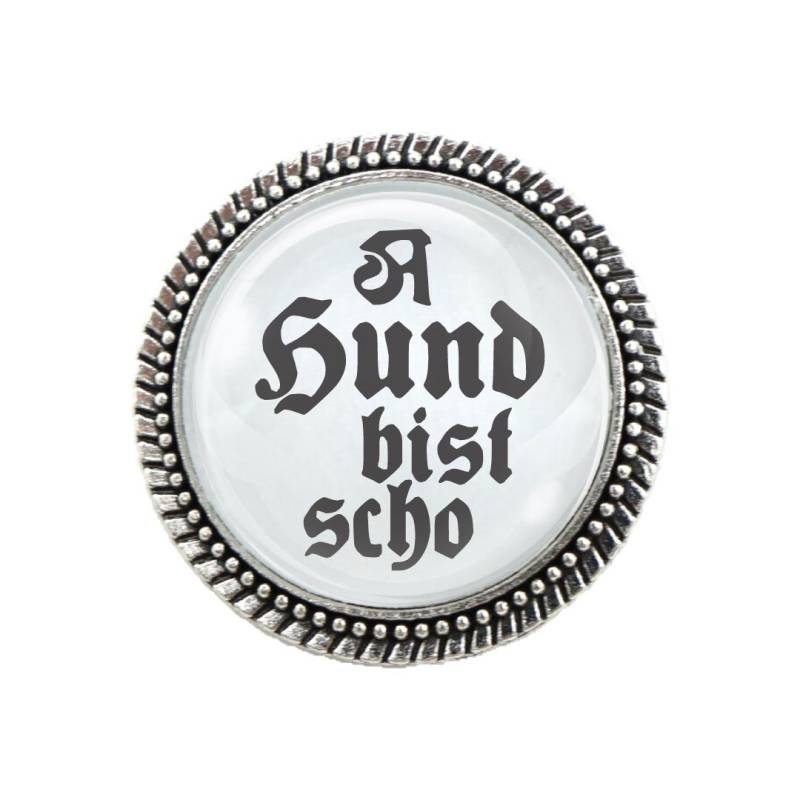 Gaudibrosche "'a Hund Bist Scho'' | Trachtenbrosche in Silber , Bronze Oder Mit Geschenk-Etui Trachten Accessoire Gaudibrosche "'a Hund Bist Scho'' | Trachtenbrosche in Silber , Bronze Oder Mit Geschenk-Etui Trachten Accessoire von GlubbalDE