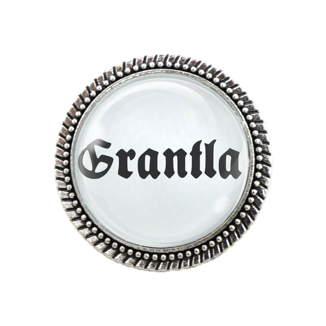 Gaudibrosche "'grantla'' | Trachtenanstecker Silber Und Bronze Mit Geschenk-Etui Zum Wählen Trachten Accessoire von GlubbalDE
