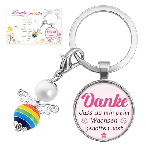 Abschiedsgeschenk Erzieherin – Dankeschön Geschenke Schutzengel Schlüsselanhänger mit Dankeskarte – Lehrerin Erzieherin Geschenk Abschied für Kita Kindergarten Grundschule, Rosa Anhänger für Fraue Abschiedsgeschenk Erzieherin – Dankeschön Geschenke Schutzengel Schlüsselanhänger mit Dankeskarte – Lehrerin Erzieherin Geschenk Abschied für Kita Kindergarten Grundschule, Rosa Anhänger für Fraue von GluckGeschenk