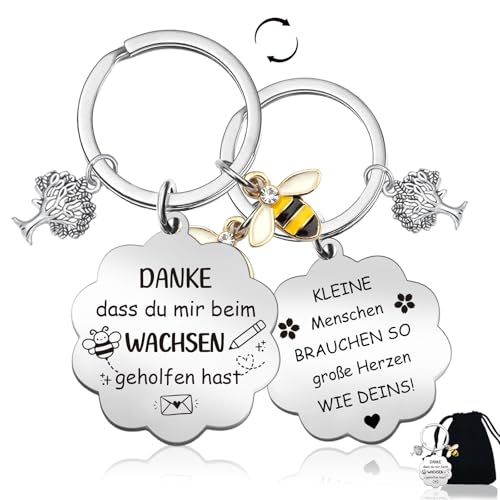 Erzieherin Geschenk, Schlüsselanhänger Abschiedsgeschenk Erzieherin, Danke Dass Du Mir Beim Wachsen Geholfen Hast geschenk für Erzieherin Abschied Erzieherin Geschenk, Schlüsselanhänger Abschiedsgeschenk Erzieherin, Danke Dass Du Mir Beim Wachsen Geholfen Hast geschenk für Erzieherin Abschied von GluckGeschenk