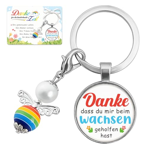 Abschiedsgeschenk Erzieherin, Danke Erzieherin Geschenk Abschied Schlüsselanhänger, Abschiedsgeschenk Lehrerin Lehrer Geschenk - Danke dass du mir beim Wachsen geholfen hast von GluckGeschenk