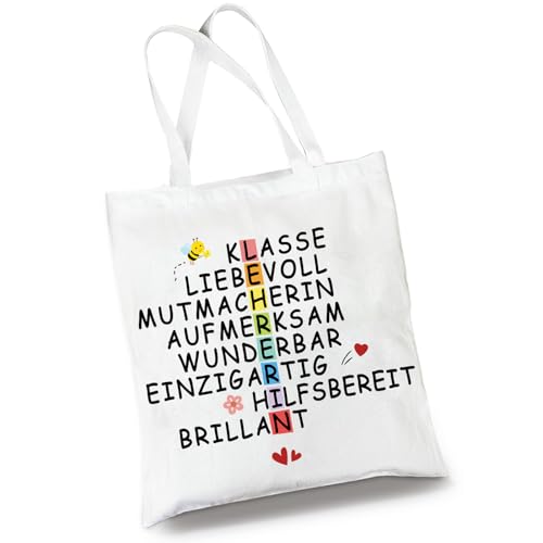 Lehrerin Geschenk Baumwollbeutel, Lehrer Geschenk Stofftasch Dankeschön Geschenk Lehrerin - Lobt die Gabe des Lehrers von GluckGeschenk