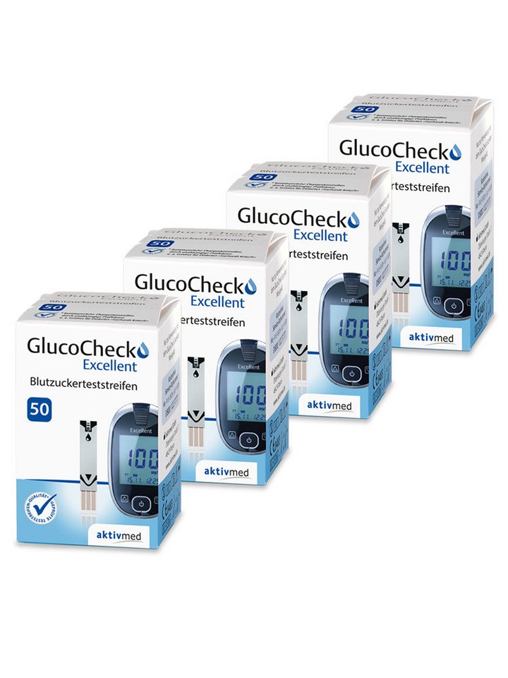 GlucoCheck Blutzucker-Teststreifen GlucoCheck Excellent Teststreifen, 200-tlg. von GlucoCheck