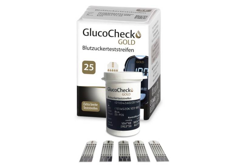 GlucoCheck Blutzucker-Teststreifen GlucoCheck GOLD Blutzuckerteststreifen von GlucoCheck