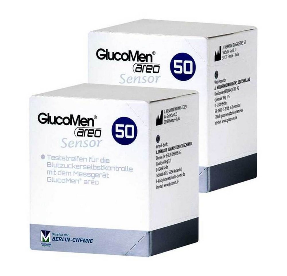 GlucoMen Blutzucker-Teststreifen GlucoMen areo Sensor Teststreifen, Spar-Set 100-St., Diabeteskontrolle GlucoMen Blutzucker-Teststreifen GlucoMen areo Sensor Teststreifen, Spar-Set 100-St., Diabeteskontrolle von GlucoMen