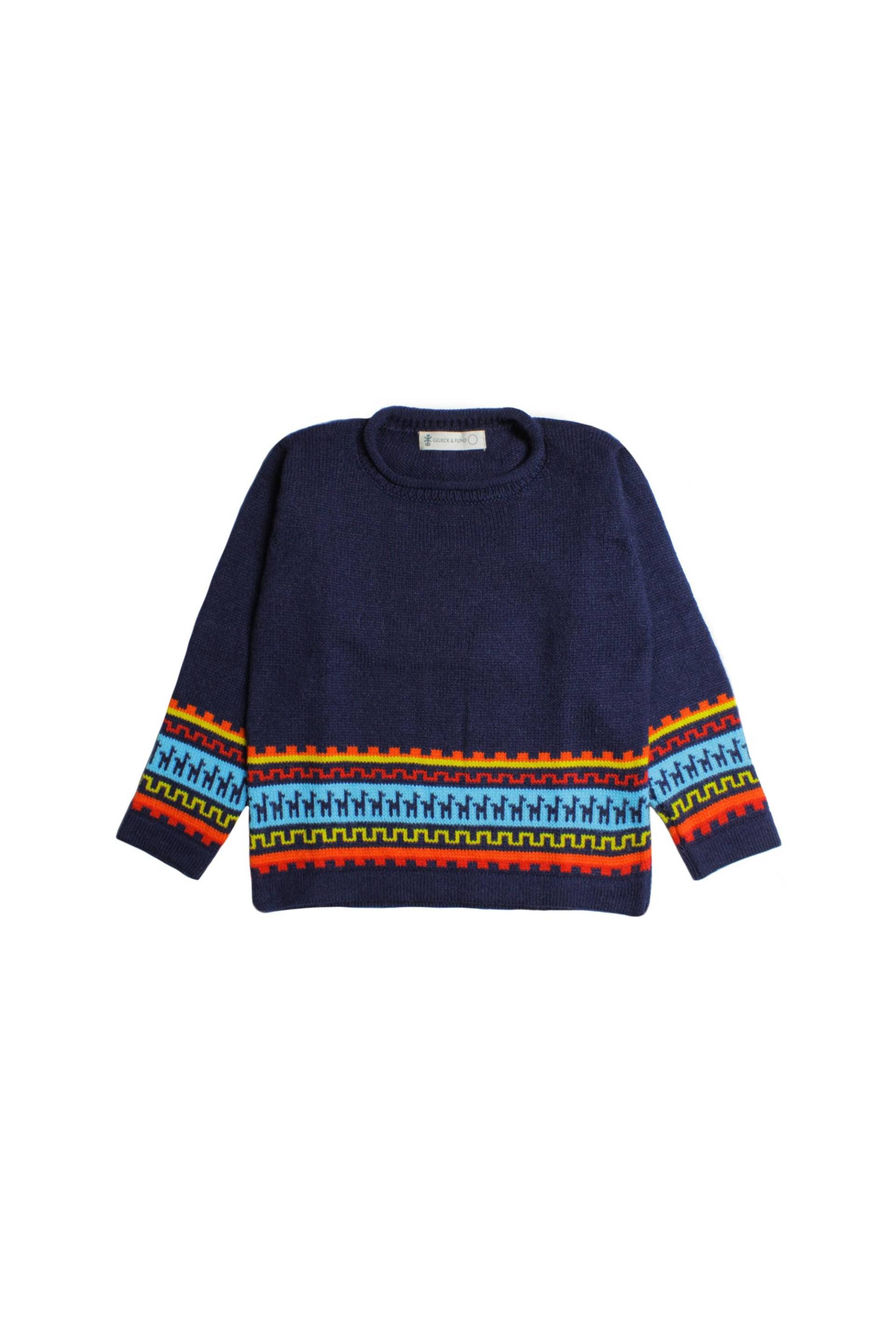 Kinderpullover 92-116 Aus Alpakamix in Peru Strickpullover Für Kleinkind Wollpullover Winterpullover Geschenk Weihnachten/Geburtstag von GlueckUndFund