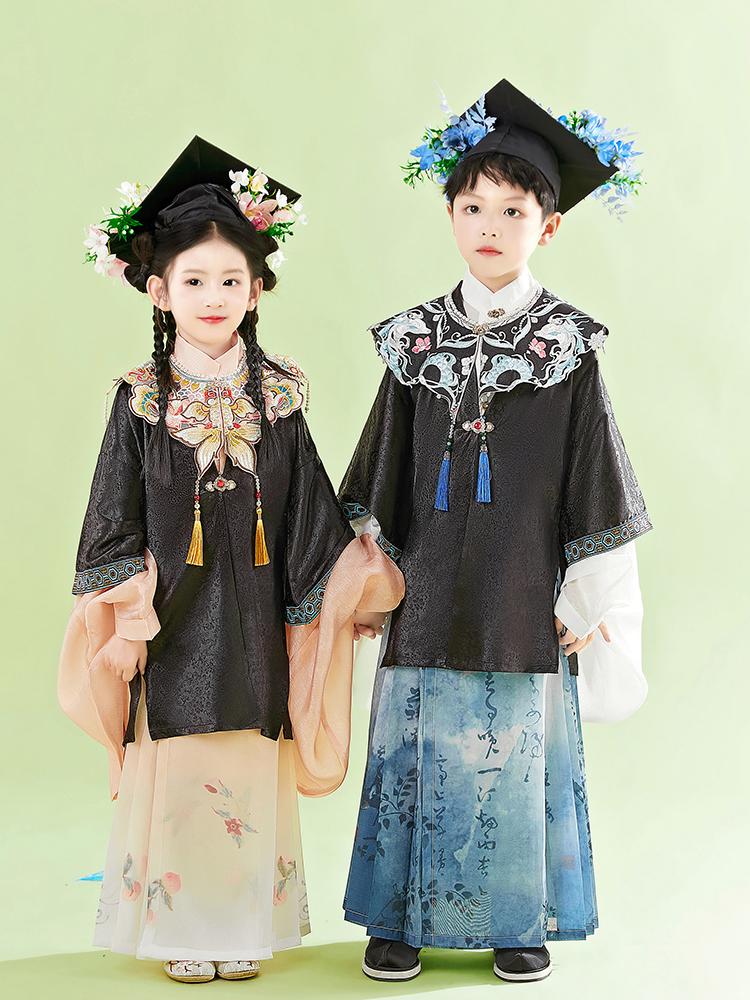 Chinese Hanfu Dress, Girls Traditional Children Graduation Dresses von Glueckhaus