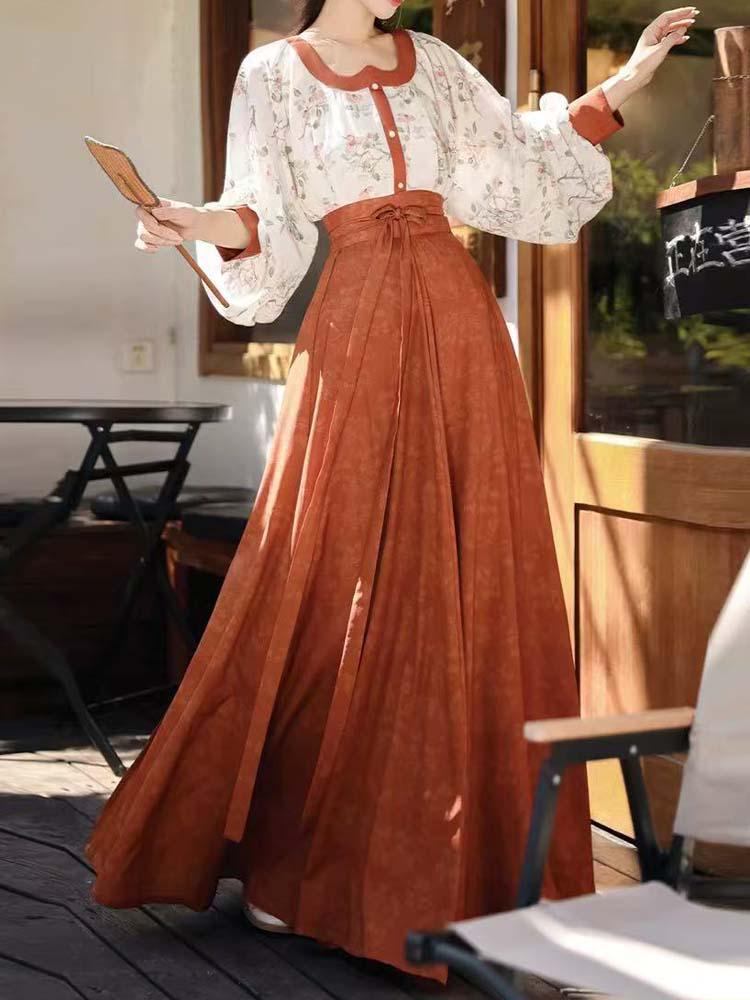 Chinese Outfit, Daily Hanfu Dress For Woman, New Modern China Dress，tang Dynasty von Glueckhaus