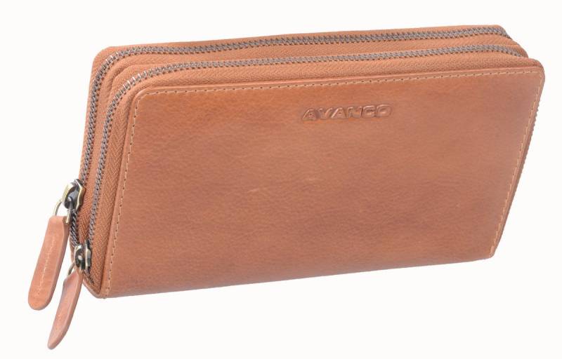 GlücksNugget Geldbörse SN Damenlangbörse braun von GlücksNugget