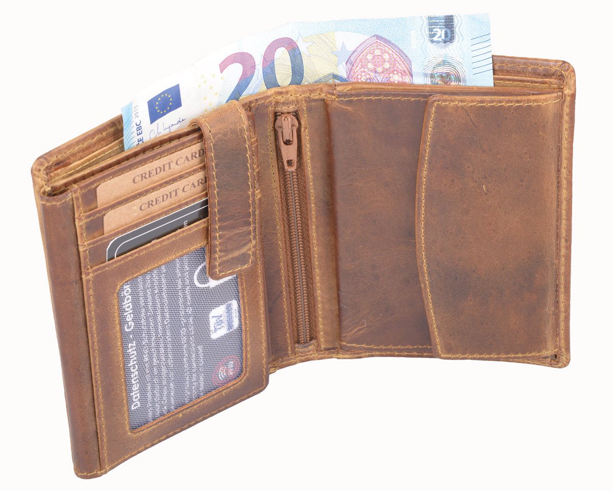 GlücksNugget Geldbörse SN Kombibörse AVANCO braun von GlücksNugget