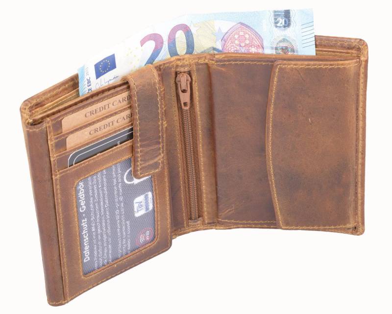 GlücksNugget Geldbörse SN Kombibörse AVANCO braun von GlücksNugget