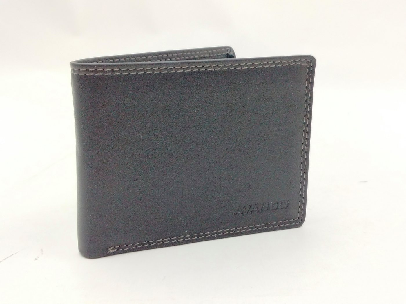 GlücksNugget Geldbörse SN Minischeintasche LEMONDO, schwarz/grau von GlücksNugget