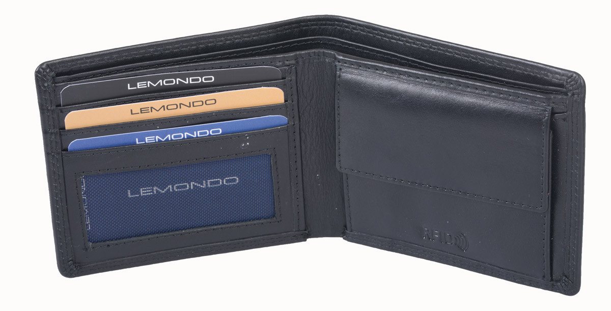 GlücksNugget Geldbörse SN Scheintasche AVANCO, schwarz von GlücksNugget