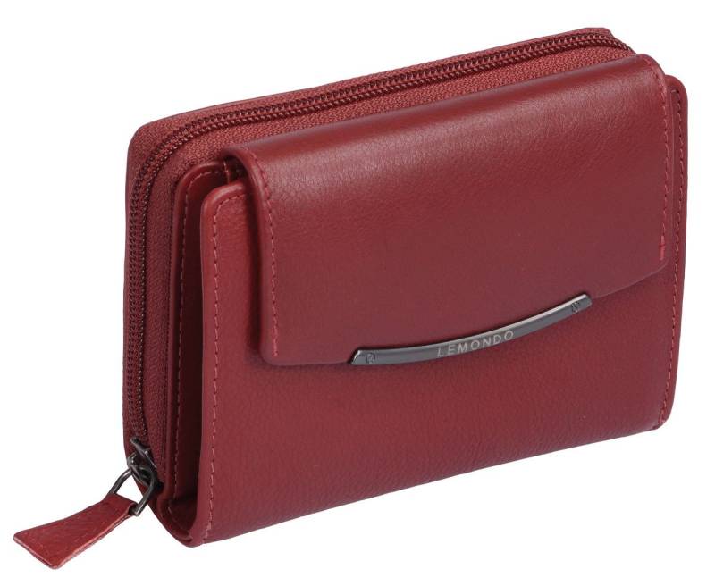 GlücksNugget Geldbörse Wortmann' Damenbörse Lemondo cherry Lieferung mit halbrunder Klappe von GlücksNugget