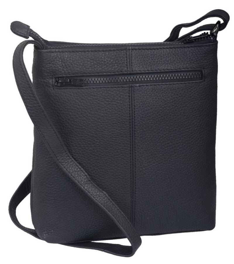 GlücksNugget Handtasche SN Flache Tasche BASIC, schwarz von GlücksNugget