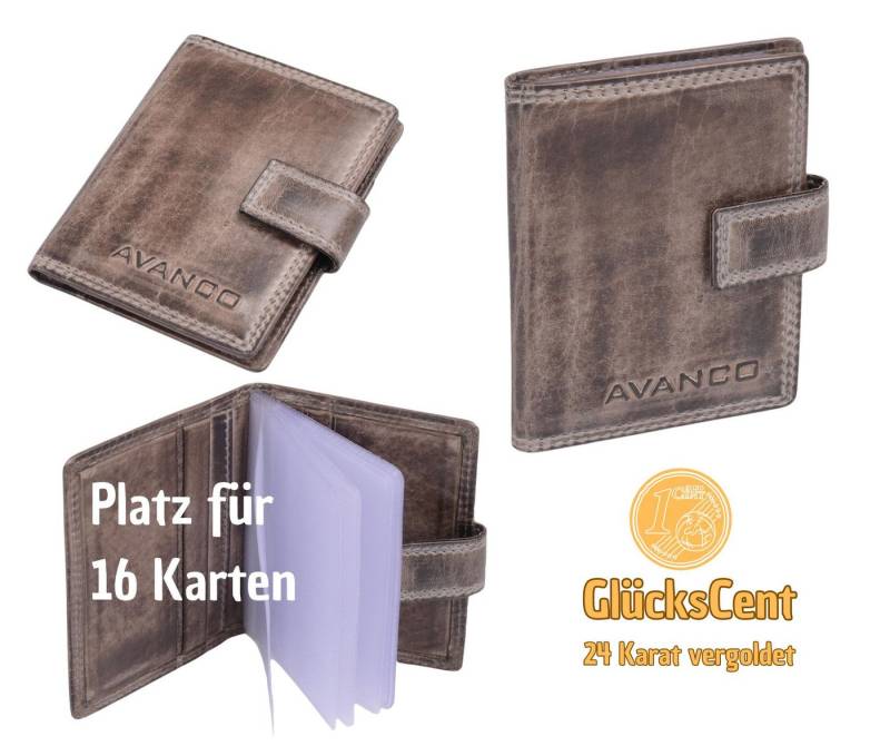GlücksNugget Kartenetui GlücksNugget Kreditkartenhülle, taupe von GlücksNugget