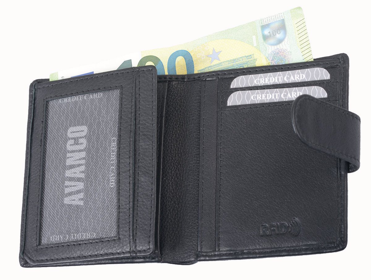 GlücksNugget Kartenetui SN Kreditkartenhülle AVANCO, schwarz von GlücksNugget