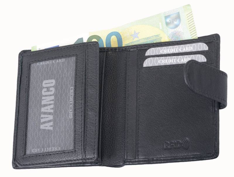 GlücksNugget Kartenetui SN Kreditkartenhülle AVANCO, schwarz von GlücksNugget