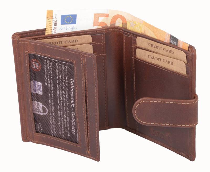 GlücksNugget Kartenetui SN Kreditkartenhülle braun von GlücksNugget