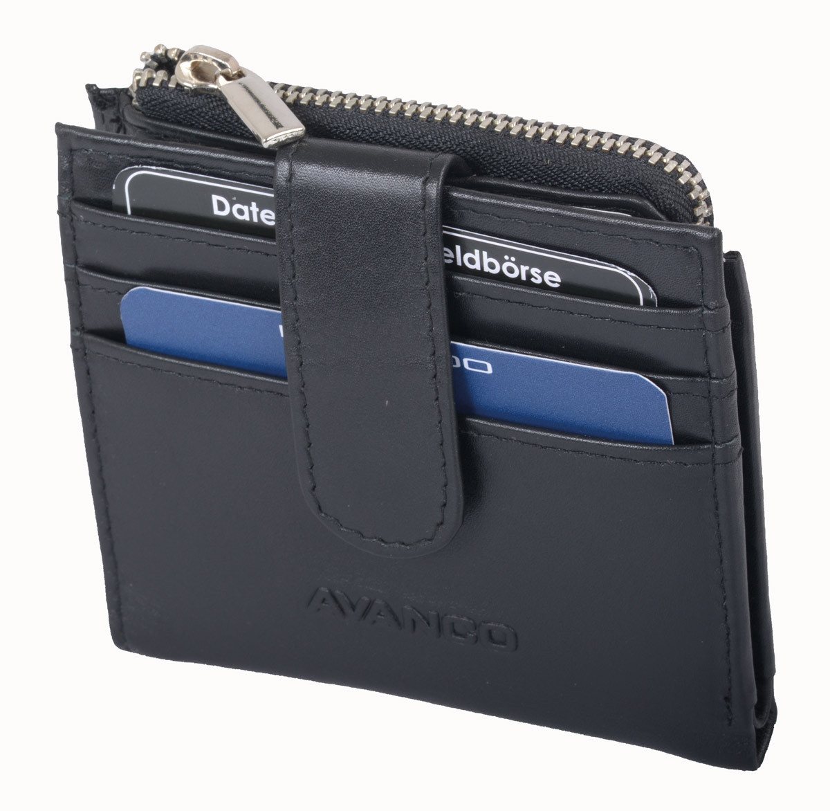 GlücksNugget Kartenetui SN Kreditkartentasche, schwarz von GlücksNugget