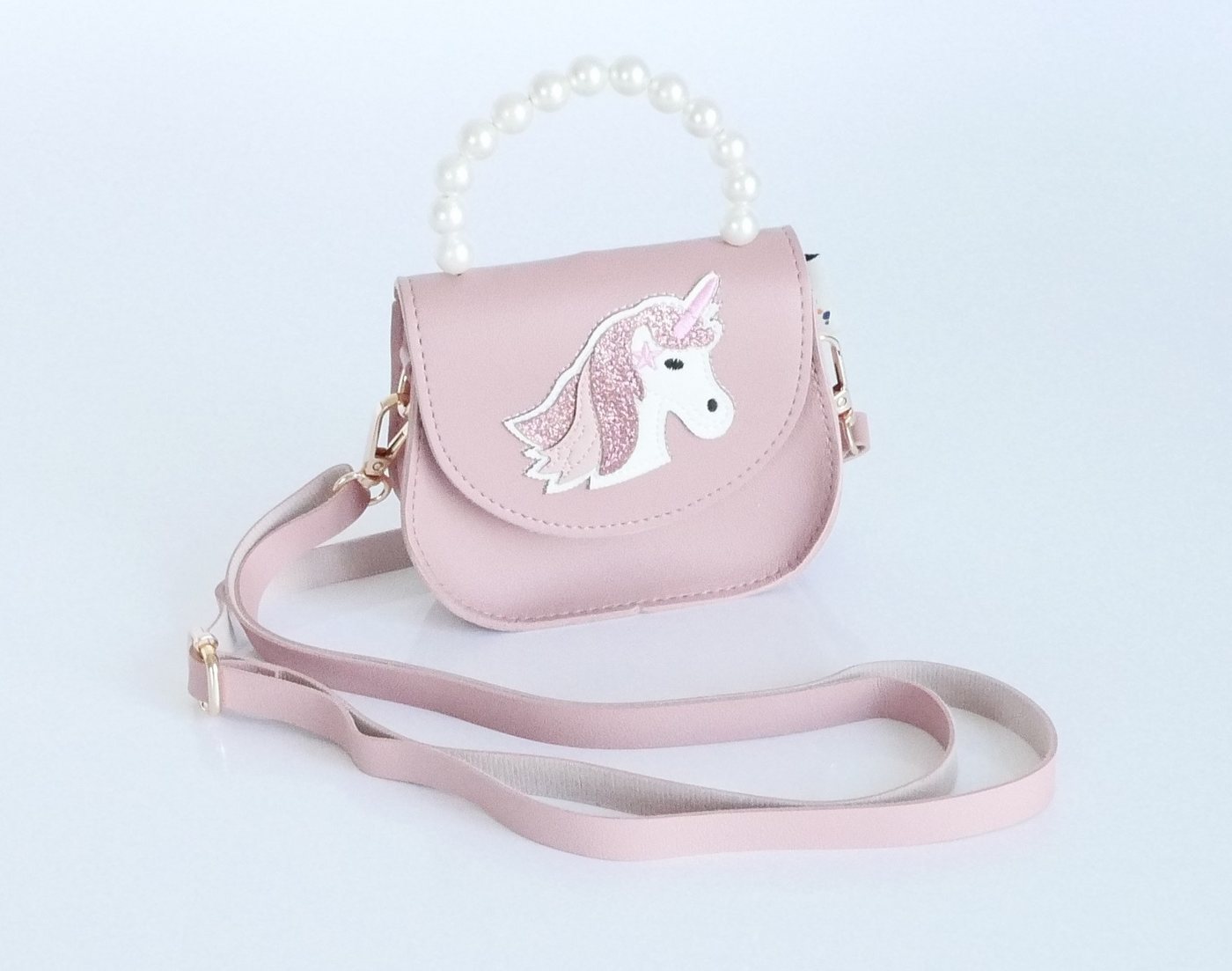 GlücksNugget Kindergartentasche Mädchentasche Einhorn rosa von GlücksNugget