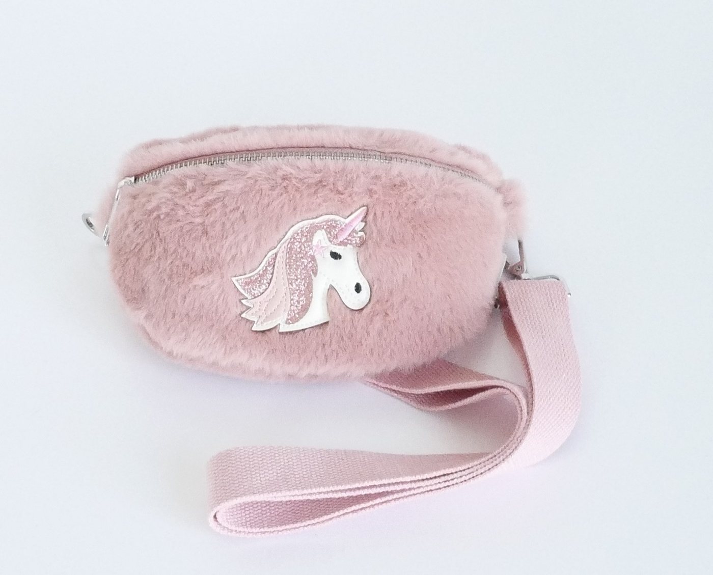 GlücksNugget Kindergartentasche Mädchentasche Plüsch Einhorn rosa von GlücksNugget