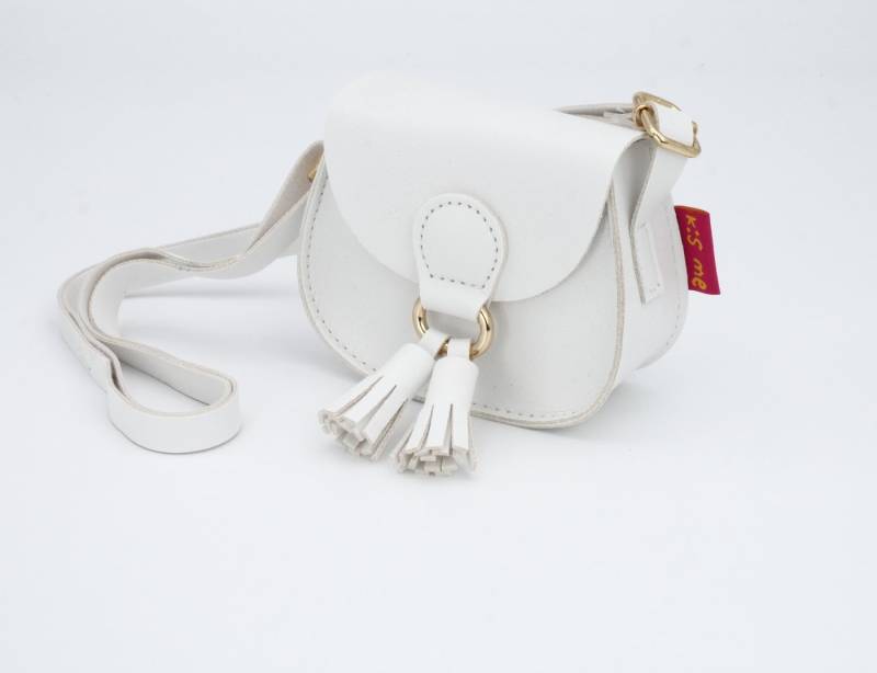 GlücksNugget Kindergartentasche Mädchentasche weiß von GlücksNugget