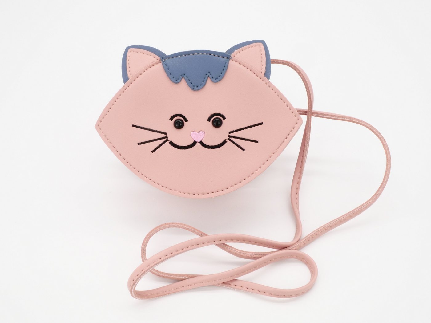 GlücksNugget Kindergartentasche Tasche Katze oval rosa von GlücksNugget