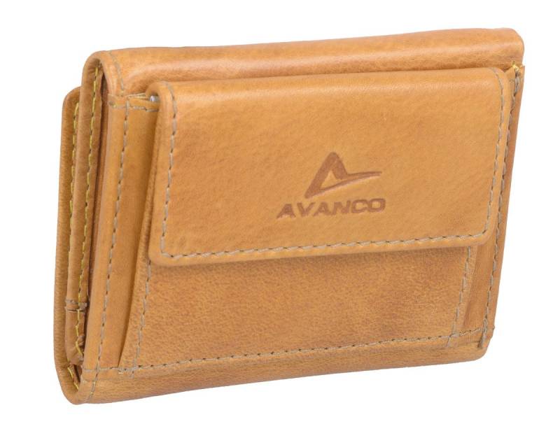 GlücksNugget Mini Geldbörse Lederminibörse, hellbraun von GlücksNugget