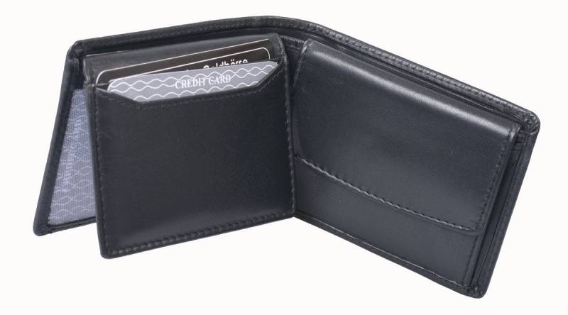 GlücksNugget Mini Geldbörse SN Minibörse AVANCO, schwarz von GlücksNugget