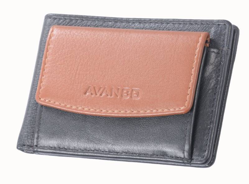 GlücksNugget Mini Geldbörse SN Minibörse schwarz /braun von GlücksNugget