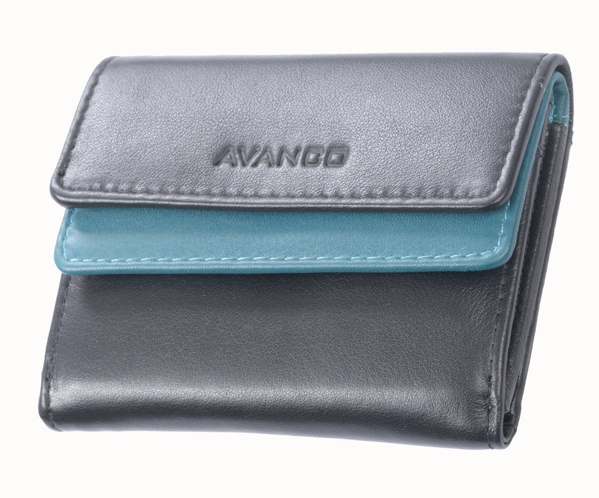 GlücksNugget Mini Geldbörse SN Minibörse schwarz /ocean von GlücksNugget