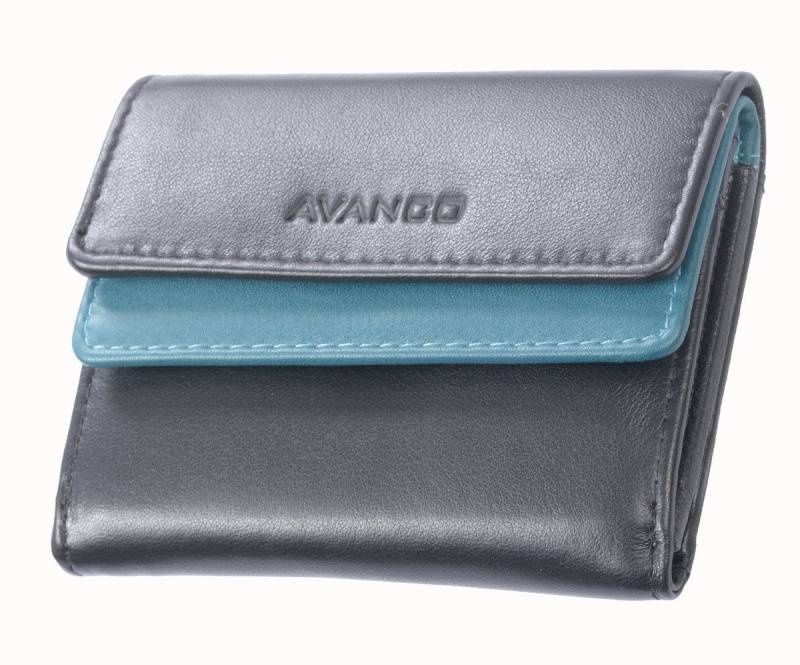 GlücksNugget Mini Geldbörse SN Minibörse schwarz /ocean von GlücksNugget