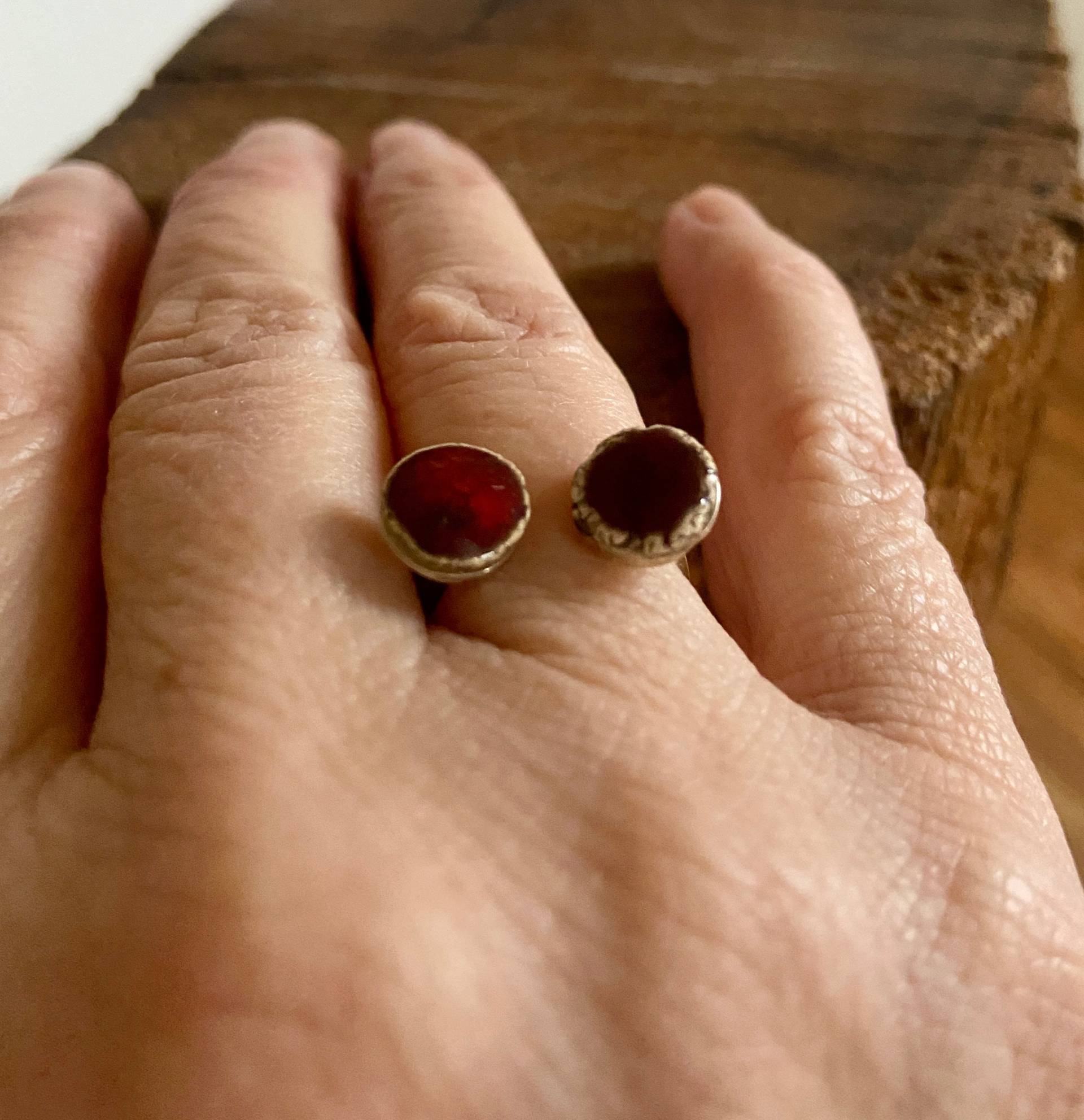 Silberring | 925 Mit Keramik Silberring | 925 Mit Keramik von GluecksScherben