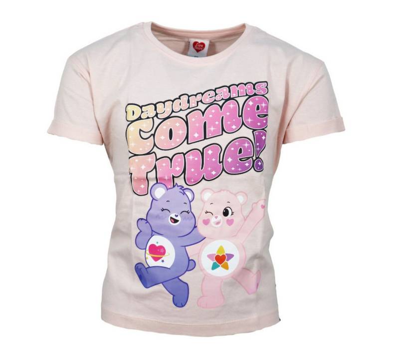 Glücksbärchis Print-Shirt Glücksbärchis Herzchenbärchi Mädchen kurzarm T-Shirt Shirt Gr. 134 bis 164, 100% baumwolle von Glücksbärchis