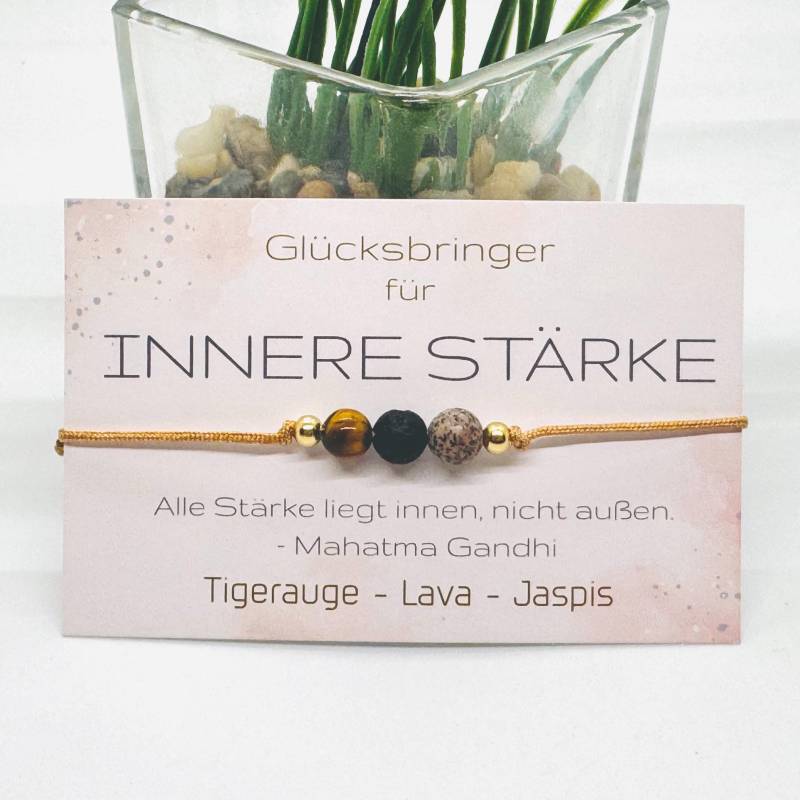 Innere Stärke Edelstein Makramee Armband | Geschenkidee Für Sie U. Ihn Innere Stärke Edelstein Makramee Armband | Geschenkidee Für Sie U. Ihn von GluecksengeI