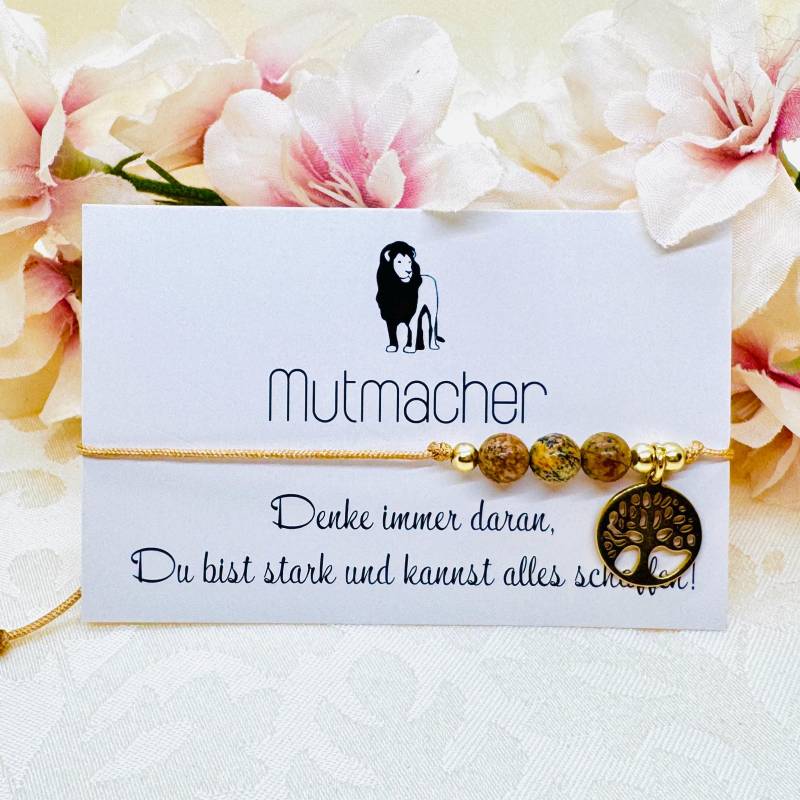 Mutmacher Lebensbaum Edelstein Armband Inkl. Kärtchen | Geschenk Neuanfang Glücksbringer Für Sie U. Ihn Mutmacher Lebensbaum Edelstein Armband Inkl. Kärtchen | Geschenk Neuanfang Glücksbringer Für Sie U. Ihn von GluecksengeI