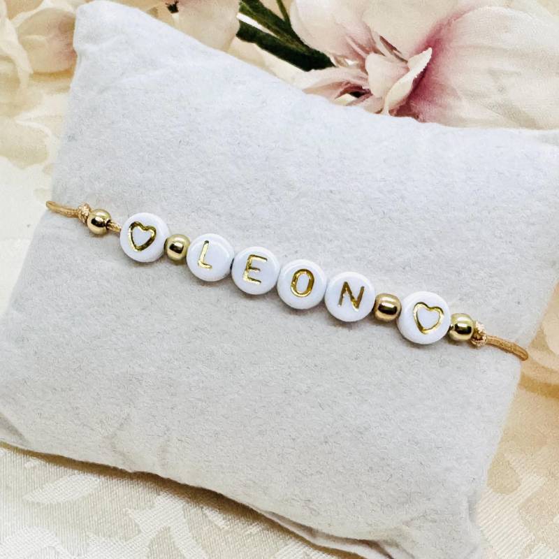 Personalisiertes Makramee Armband Mit Zwei Herzen - Buchstaben Freundschaftsarmband Namensarmband von GluecksengeI