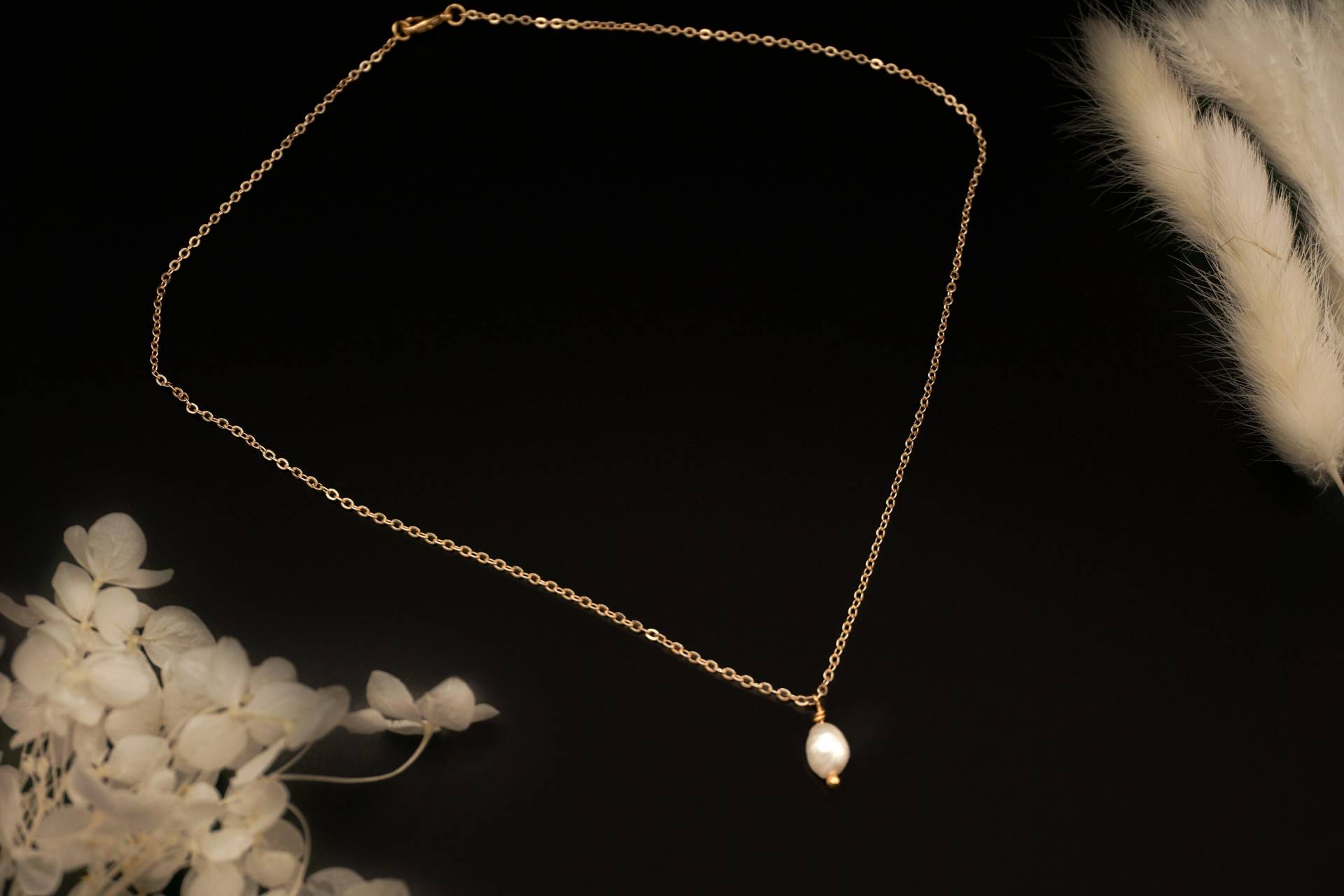 Kette Mit Perlenanhänger Kette Mit Perlenanhänger von GluecksfundDesigns