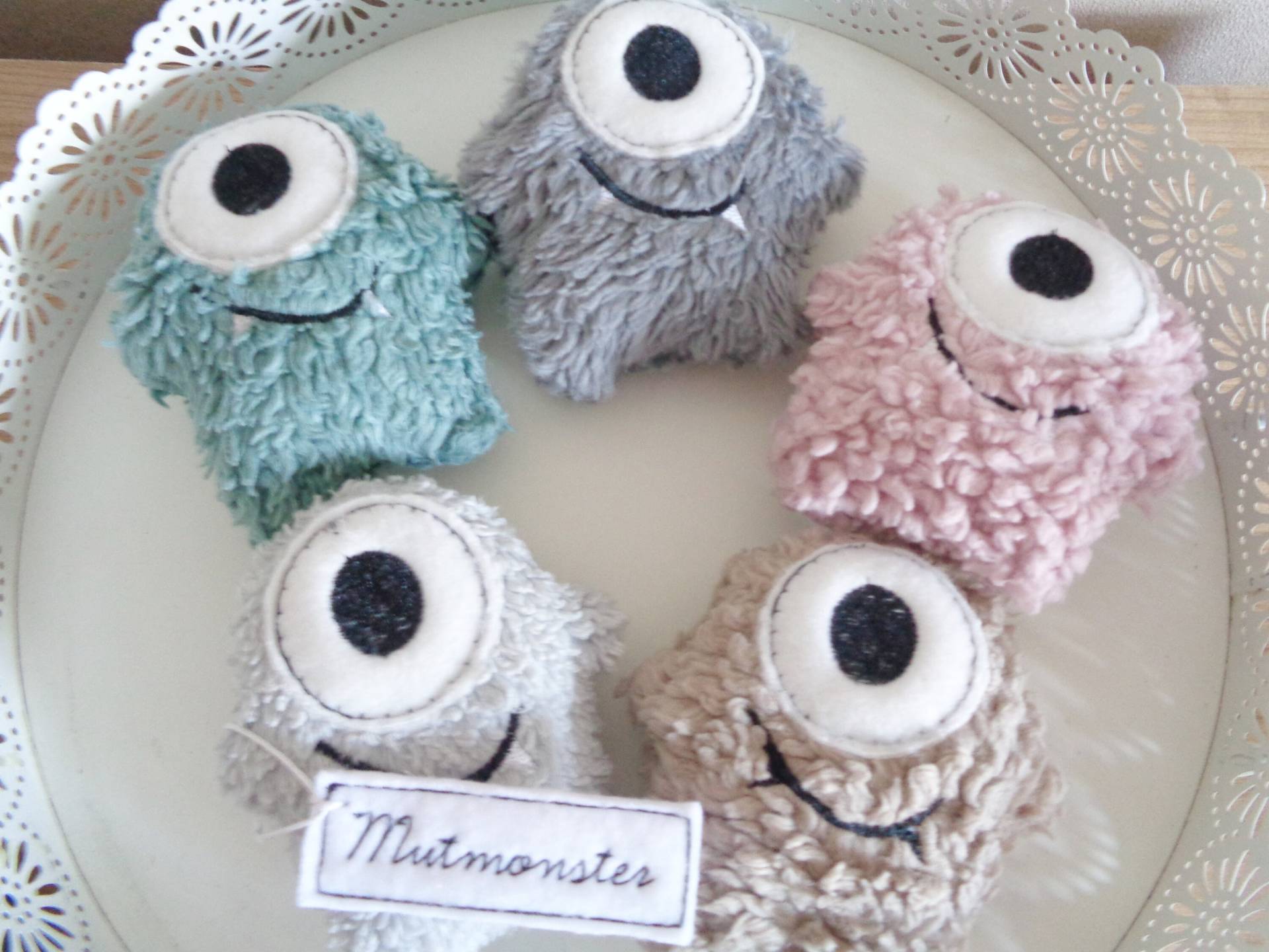 Mutmonster - Taschen Monster- Seelentröster Glücksmonster Glücksbringer Mutmacher- Kleiner Freund Kumpel Monsterchen von Gluecksmomente1