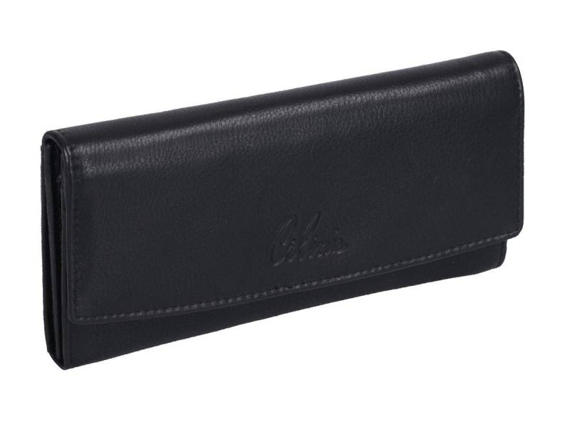 GlücksNugget Geldbörse Leder Damenbörse CILINIE, schwarz von Glücksnugget